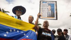 Manifestaci�n en Caracas para exigir la salida de Delcy Rodr�guez y reclamar elecciones , el pasado d�a 8