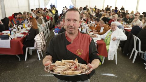 Cocido por San Fidel baixo a carpa do Carril