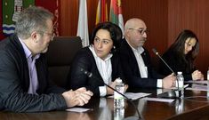 Garc�a Mira, Zaira Rodr�guez, Ferm�n Rodr�guez y Mar�a Canosa, durante las ponencias.