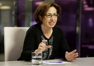 Mar�a Victoria G�mez Dobarro, anoche en el programa �V�a V�, que dirige y presenta Fernanda Tabar�s.