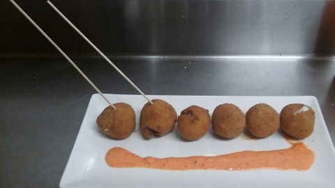 Croquetas de cachopo de la sidrer�a Canteli de Gij�n