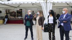 Lalo Santos, a la izquierda de todo, durante la presentaci�n de la feria este viernes en lugo