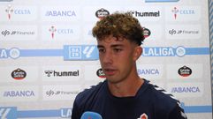 El jugador del Celta Hugo Burcio, tras el partido ante el M�laga.