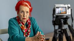 La reportera Rosa Mar�a Calaf, en una entrevista en enero