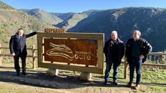 Un letrero se�alizador del geoparque fue instalado el pasado diciembre en el mirador geol�gico de Campodola, en el municipio de Quiroga, con el apoyo del grupo de desarrollo local Ribeira Sacra-Courel 