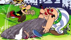 Portada del álbum «El combate de los jefes», de René Goscinny y Albert Uderzo