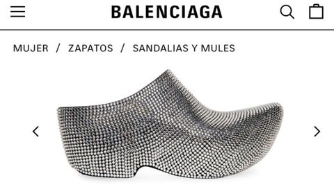 Zapato Mule Technoclog para mujer en cristal