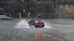 Las lluvias causan numerosas inundaciones en Santiago�