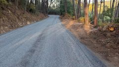 Las pistas arregladas en núcleos rurales de Ribadavia mejoran el acceso a los núcleos de población y a las fincas.