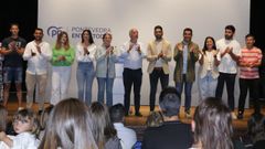 Imagen de la presentaci�n de Mat�as Gonz�lez Ca��n como candidato del PP a la alcald�a de A Illa de Arousa