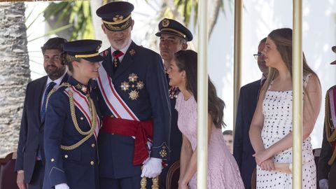 El rey Felipe VI, la reina Letizia, la princesa Leonor y la infanta Sof�a