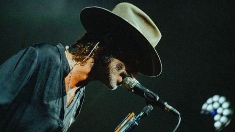 Leiva durante un concierto en Sanxenxo el pasado mes de agosto