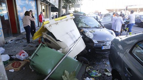 Accidente de Tr�fico a la altura de la Casa del Mar