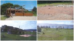 Dos casos de establecimientos hoteleros irregularon junto a la costa, uno en O Grove (arriba), y otro en Bueu (abajo), ambos documentados por la Xunta. Y ambos derribados