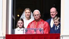 Le�n XIV, junto a la familia real monegasca