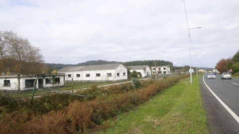 Terrenos de la antigua estaci�n radio, propiedad de la Fundaci�n Racing Club Ferrol.