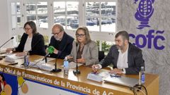 Representantes de la asociaci�n Acci�n Psoriasis y del Colegio de Farmac�uticos de A Coru�a ofrecieron una rueda de prensa por el D�a Mundial de la Psoriasis y de la Artritis Psori�sica
