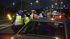 Imagen de archivo de controles policiales en Santiago