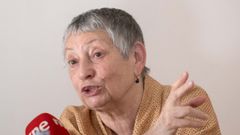La escritora Liudmila Ul�tskaya, en la presentaci�n de su novela �Una carpa bajo el cielo�. 