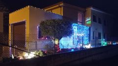 Uno de los premiados en el concurso de decoraci�n navide�a en la categor�a de viviendas