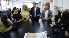 El conselleiro de Educaci�n, Ciencia, Universidades e FP en su visita este viernes al CIFP Paseo de los Puentes