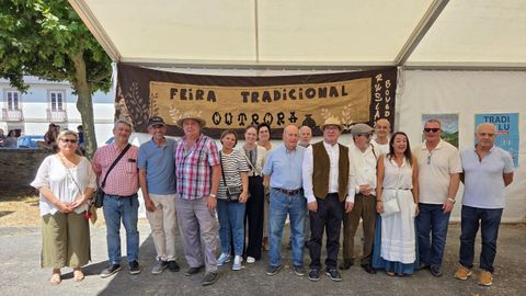 A la feria celebrada en Rubián fueron invitados los alcaldes de la comarca
