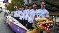 Los campeones del mundo fueron recibidos con honores en el Concello de Boiro.