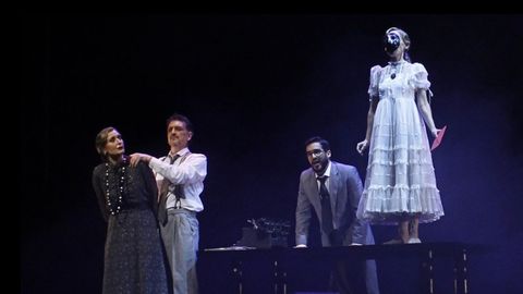 Un momento de la obra teatral