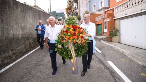 Imágenes de la procesión marítima de la Virxe do Carme en Santiago de Lampón