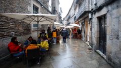 Ambiente en el centro de Lugo