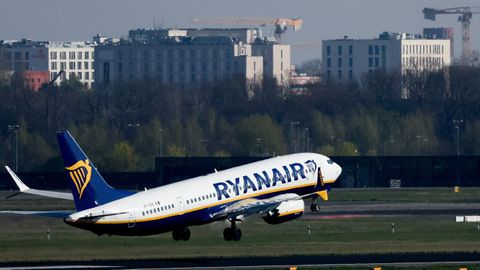 Imagen de archivo de un avi�n de Ryanair
