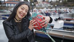 La ferrolana Mar�a Prin, nieta de mariscadora, trabaja como pescadera en el Mercado de A Magdalena