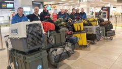 Voluntarios de Casaga y bomberos, rumbo a Turqu�a el a�o pasado, para prestar ayuda a las v�ctimas de los terremotos