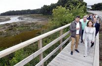 Bego�a Nieto, del Ministerio de Medio Ambiente, visit� la ruta.