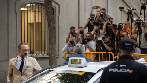 Santos Cerdn, a su llegada al Supremo.