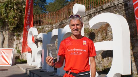 Martín Fiz inició la ruta francesa en Sarria el último día de verano.