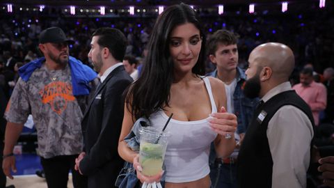 Kylie Jenner, en la victoria de los New York Knicks.