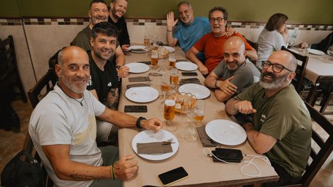 Uno de los comedores del restaurante A Reigada