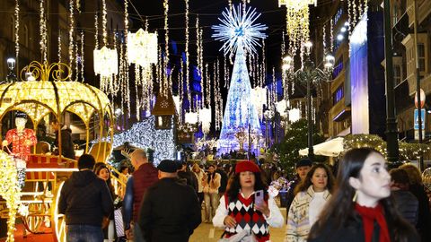 El tirón turístico de las luces de Vigo