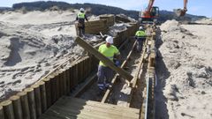 La metamorfosis de la playa de A Magdalena, en Cedeira
