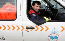 En la foto, el nuevo presidente de la agrupaci�n de voluntarios de Protecci�n Civil de Nar�n.