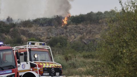 Incendio forestal en Tarro, Culleredo