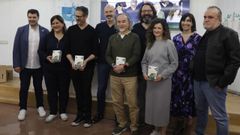 Algunos de los autores durante la presentaci�n de la gu�a en el Colegio de M�dicos de Ourense