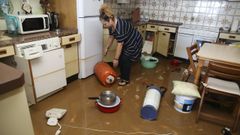 Varios pisos y siete plantas de aparcamiento subterr�neo anegados: as� quedaron dos edificios de Malpica tras la rotura de una tuber�a