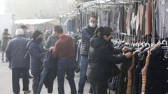 Puestos en la feria de Sarria