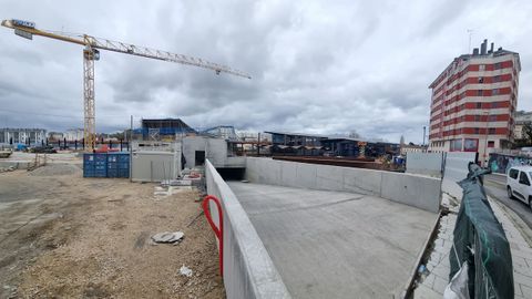 Futura entrada al p�rking subterr�neo de  la Intermodal de Lugo