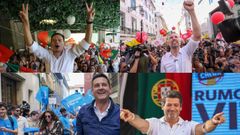 Montenegro, Santos, Rocha y Ventura, de izquierda a derecha y de arriba a abajo.
