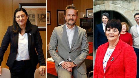 De izquierda a derecha: Bel�n Rubio,�Jacobo Porteiro y Carmen Garc�a Mateo; los tres candidatos se presentan el mi�rcoles a unos ajustados comicios