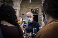 Jos� Araujo, de Ciudadanos, durante una comparecencia ante los medios de comunicaci�n