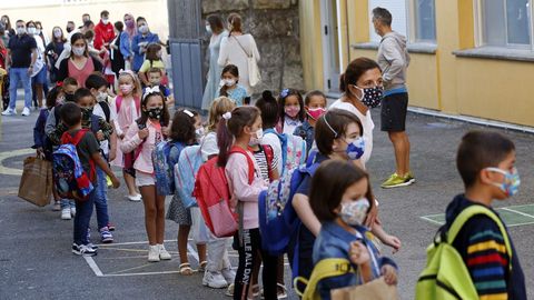 Inicio de curso en el CEIP O Grupo de Ribeira